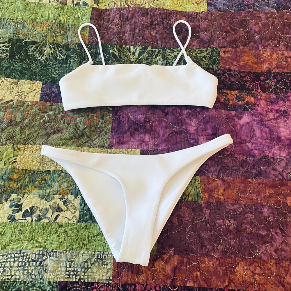 NWOT Ark Swimwear White Bikini Set